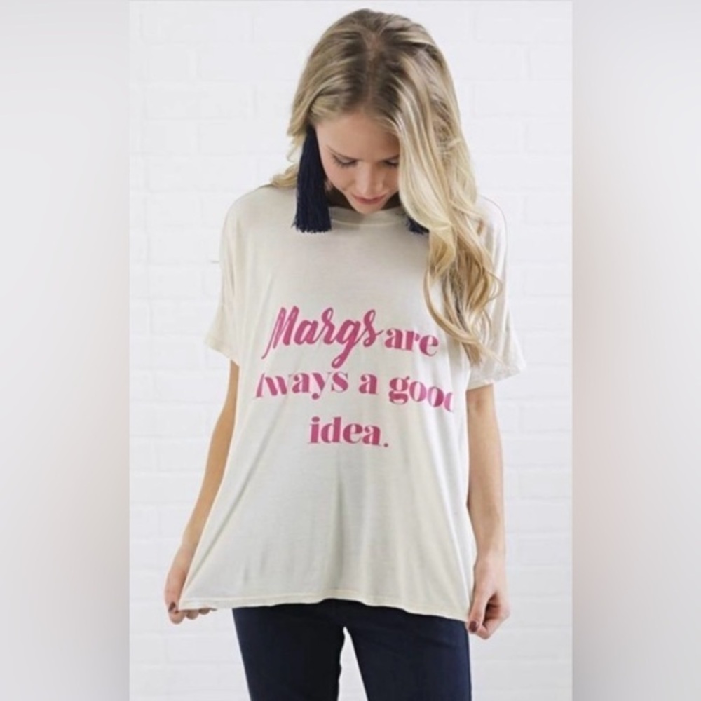 Show Me Your MuMu Graphic Top Tee Shirt Small Margs Are Always A Good Idea